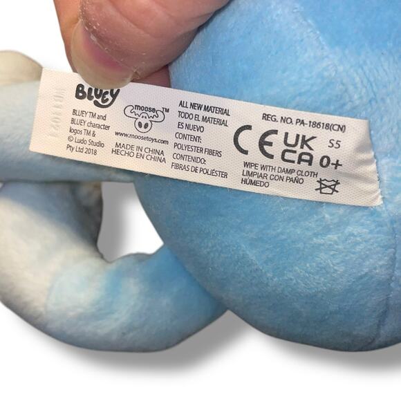 Bluey Plush Talking Dog 3 Phrases Tested Nursery Shower Stuffed Animal Decor 13" - Picture 6 of 7